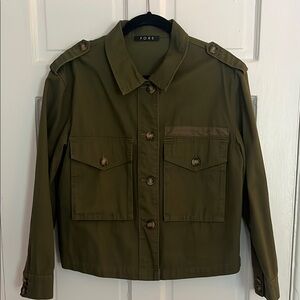 Tuckernuck Olive Green Cropped Military Jacket